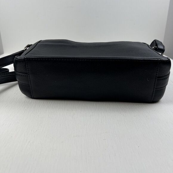 Hotter Erin Black Leather Crossbody Shoulder‎ Purse Bag - Picture 12 of 12